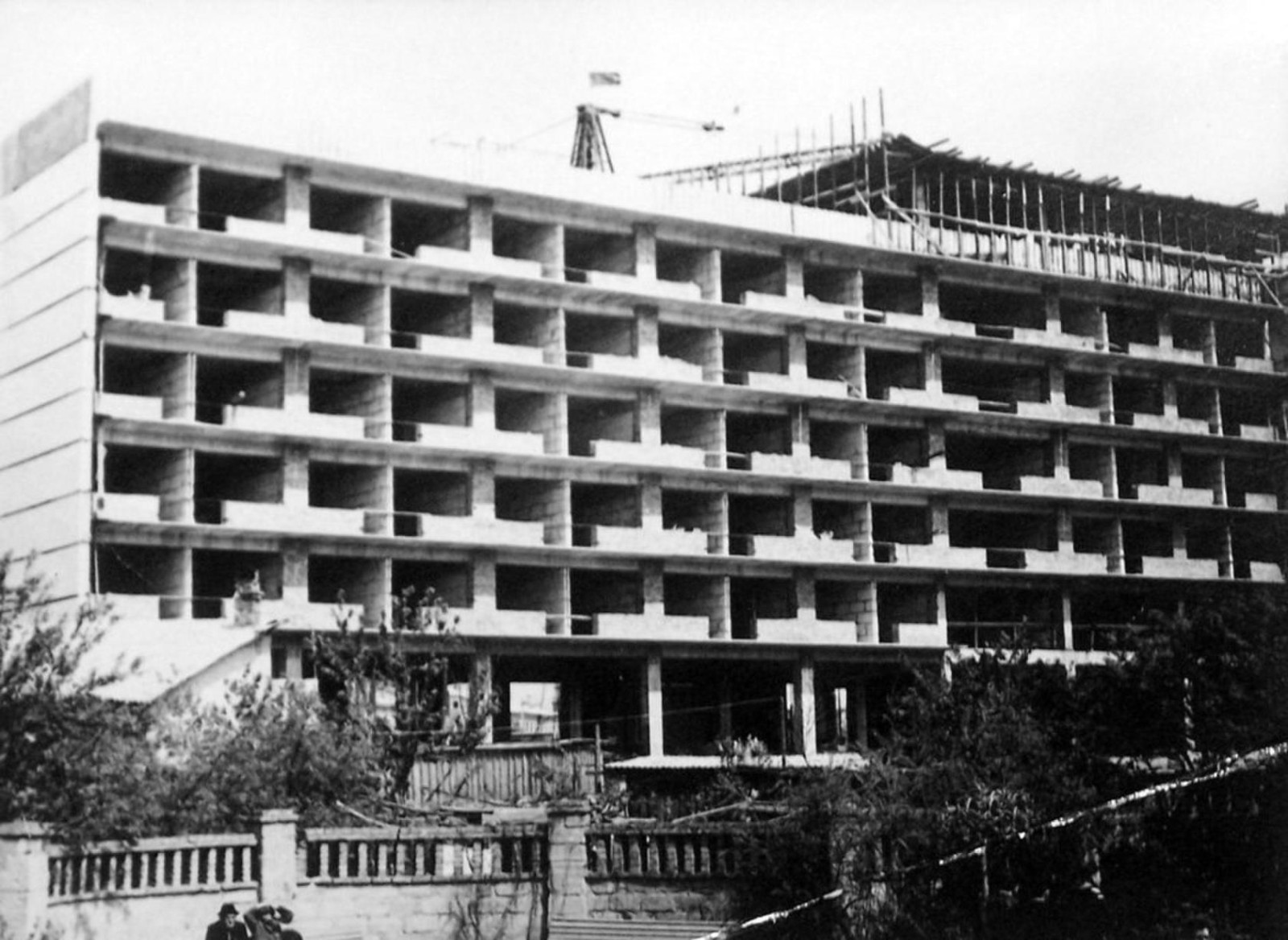 Строительство гостиницы Аист